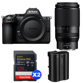 Nikon Z5 II + 70-180mm f/2.8 + 2 SanDisk 128GB Extreme PRO UHS-II SDXC + Nikon EN-EL15c-1