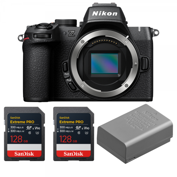 Nikon Z50 II + 2 SanDisk 128GB Extreme PRO UHS-II SDXC + Nikon EN-EL25a-1