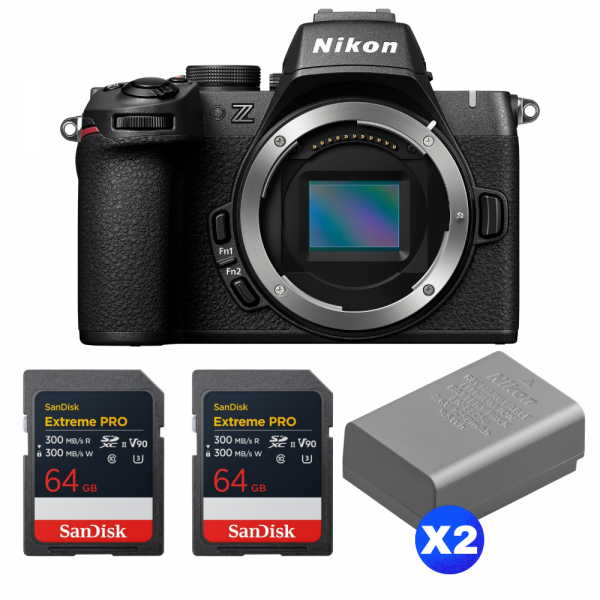 Nikon Z50 II + 2 SanDisk 64GB Extreme PRO UHS-II SDXC + 2 Nikon EN-EL25a-1