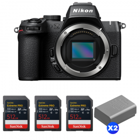 Nikon Z50 II + 3 SanDisk 512GB Extreme PRO UHS-II SDXC + 2 Nikon EN-EL25a-1