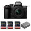 Nikon Z50 II + 16-50mm f/3.5-6.3 VR + 3 SanDisk 128GB Extreme PRO UHS-II SDXC + Nikon EN-EL25a-1