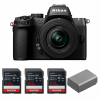 Nikon Z50 II + 16-50mm f/3.5-6.3 VR + 3 SanDisk 512GB Extreme PRO UHS-II SDXC + Nikon EN-EL25a-1