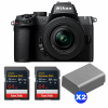 Nikon Z50 II + 16-50mm f/3.5-6.3 VR + 2 SanDisk 64GB Extreme PRO UHS-II SDXC + 2 Nikon EN-EL25a-1