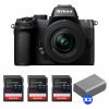 Nikon Z50 II + 16-50mm f/3.5-6.3 VR + 3 SanDisk 64GB Extreme PRO UHS-II SDXC + 2 Nikon EN-EL25a-1