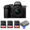 Nikon Z50 II + 16-50mm f/3.5-6.3 VR + 3 SanDisk 128GB Extreme PRO UHS-II SDXC + 3 Nikon EN-EL25a-1