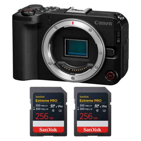 Canon EOS R50 V + 2 SanDisk 256GB Extreme PRO UHS-II SDXC-1