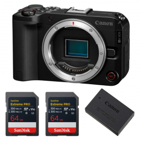 Canon EOS R50 V + 2 SanDisk 64GB Extreme PRO UHS-II SDXC + Canon LP-E17-1
