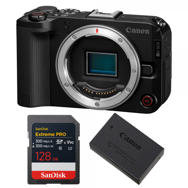 Canon EOS R50 V + 1 SanDisk 128GB Extreme PRO UHS-II SDXC + Canon LP-E17-1