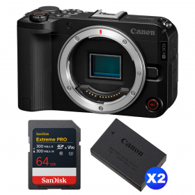 Canon EOS R50 V + 1 SanDisk 64GB Extreme PRO UHS-II SDXC + 2 Canon LP-E17-1