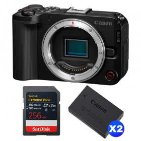Canon EOS R50 V + 1 SanDisk 256GB Extreme PRO UHS-II SDXC + 2 Canon LP-E17-1