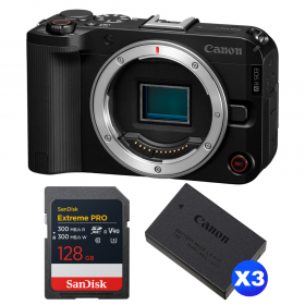 Canon EOS R50 V + 1 SanDisk 128GB Extreme PRO UHS-II SDXC + 3 Canon LP-E17-1
