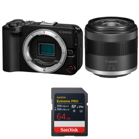 Canon EOS R50 V + RF-S 14-30mm f/4.5-6.3 IS STM PZ + 1 SanDisk 64GB Extreme PRO UHS-II SDXC-1