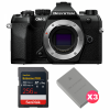 OM SYSTEM OM-5 Mark II Noir + 1 SanDisk 256GB Extreme PRO UHS-II SDXC + 3 OM System BLS-50-1