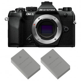 OM SYSTEM OM-5 Mark II Noir + 2 OM System BLS-50-1