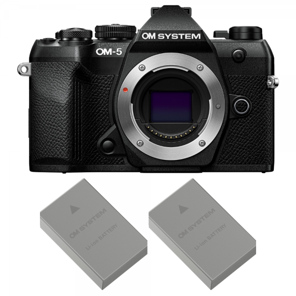 OM SYSTEM OM-5 Mark II Noir + 2 OM System BLS-50-1
