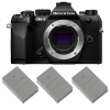 OM SYSTEM OM-5 Mark II Noir + 3 OM System BLS-50-1