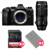 OM SYSTEM OM-5 Mark II Black + 100-400mm F5.0-6.3 IS II + 3 SanDisk 256GB Extreme PRO UHS-II SDXC + 3 OM System BLS-50-1