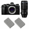 OM SYSTEM OM-5 Mark II Black + 100-400mm F5.0-6.3 IS II + 2 OM System BLS-50-1