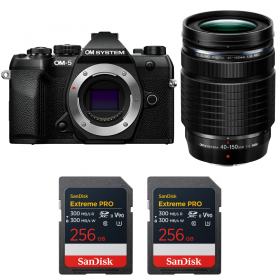 OM SYSTEM OM-5 Mark II Negro + 40-150mm f/4 PRO + 2 SanDisk 256GB Extreme PRO UHS-II SDXC-1