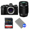 OM SYSTEM OM-5 Mark II Noir + 40-150mm f/4 PRO + 1 SanDisk 64GB Extreme PRO UHS-II SDXC + 2 OM System BLS-50-1