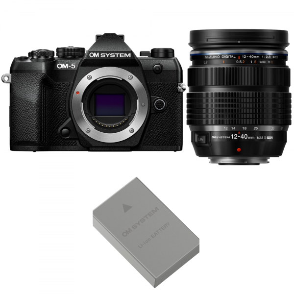 OM SYSTEM OM-5 Mark II Black + 12-40mm f/2.8 PRO II + 1 OM System BLS-50-1