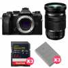 OM SYSTEM OM-5 Mark II Noir + 12-100mm f/4 IS PRO + 3 SanDisk 64GB Extreme PRO UHS-II SDXC + 3 OM System BLS-50-1