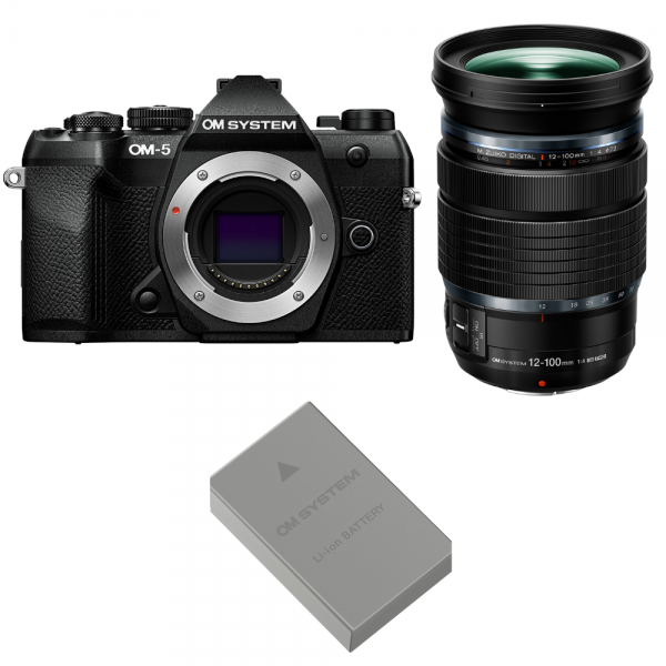 OM SYSTEM OM-5 Mark II Black + 12-100mm f/4 IS PRO + 1 OM System BLS-50-1