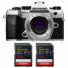 OM SYSTEM OM-5 Mark II Silver + 2 SanDisk 128GB Extreme PRO UHS-II SDXC-1