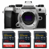 OM SYSTEM OM-5 Mark II Plata + 3 SanDisk 256GB Extreme PRO UHS-II SDXC-1