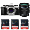 OM SYSTEM OM-5 Mark II Silver + 12-45mm f/4 PRO + 3 SanDisk 128GB Extreme PRO UHS-II SDXC-1