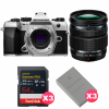 OM SYSTEM OM-5 Mark II Plata + 12-45mm f/4 PRO + 3 SanDisk 64GB Extreme PRO UHS-II SDXC + 3 OM System BLS-50-1