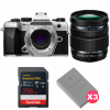OM SYSTEM OM-5 Mark II Plata + 12-45mm f/4 PRO + 1 SanDisk 256GB Extreme PRO UHS-II SDXC + 3 OM System BLS-50-1