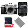 OM SYSTEM OM-5 Mark II Plata + 14-150mm f/4-5.6 II + 3 SanDisk 128GB Extreme PRO UHS-II SDXC + OM System BLS-50-1