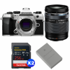 OM SYSTEM OM-5 Mark II Plata + 14-150mm f/4-5.6 II + 2 SanDisk 256GB Extreme PRO UHS-II SDXC + OM System BLS-50-1