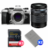 OM SYSTEM OM-5 Mark II Plata + 14-150mm f/4-5.6 II + 3 SanDisk 512GB Extreme PRO UHS-II SDXC + 2 OM System BLS-50-1