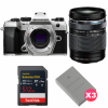 OM SYSTEM OM-5 Mark II Plata + 14-150mm f/4-5.6 II + 1 SanDisk 512GB Extreme PRO UHS-II SDXC + 3 OM System BLS-50-1