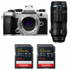 OM SYSTEM OM-5 Mark II Silver + 100-400mm F5.0-6.3 IS II + 2 SanDisk 64GB Extreme PRO UHS-II SDXC-1