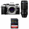 OM SYSTEM OM-5 Mark II Plata + 100-400mm F5.0-6.3 IS II + 1 SanDisk 256GB Extreme PRO UHS-II SDXC-1