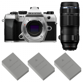 OM SYSTEM OM-5 Mark II Plata + 100-400mm F5.0-6.3 IS II + 3 OM System BLS-50-1