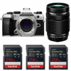 OM SYSTEM OM-5 Mark II Plata + 40-150mm f/4 PRO + 3 SanDisk 256GB Extreme PRO UHS-II SDXC-1
