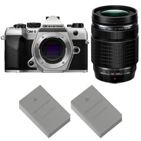 OM SYSTEM OM-5 Mark II Plata + 40-150mm f/4 PRO + 2 OM System BLS-50-1