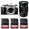 OM SYSTEM OM-5 Mark II Plata + 12-100mm f/4 IS PRO + 3 SanDisk 256GB Extreme PRO UHS-II SDXC-1
