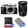 OM SYSTEM OM-5 Mark II Silver + 12-100mm f/4 IS PRO + 2 SanDisk 64GB Extreme PRO UHS-II SDXC + 2 OM System BLS-50-1