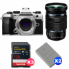 OM SYSTEM OM-5 Mark II Silver + 12-100mm f/4 IS PRO + 3 SanDisk 128GB Extreme PRO UHS-II SDXC + 2 OM System BLS-50-1