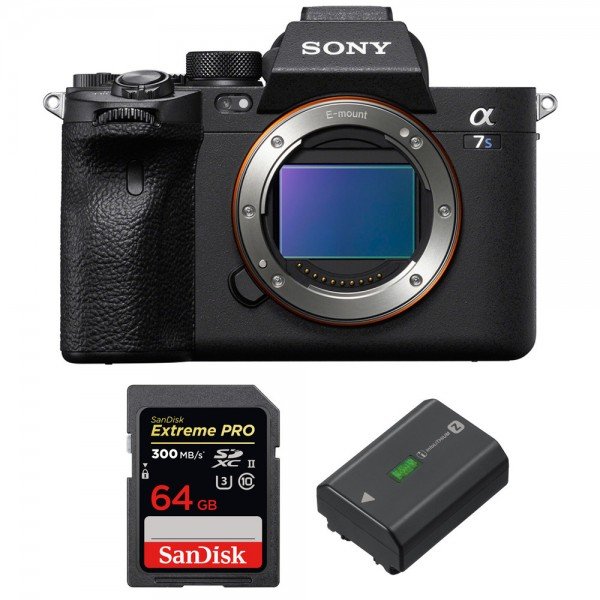 Sony A7S III Nu + SanDisk 64GB Extreme PRO UHS-II SDXC 300 MB/s + Sony NP-FZ100-1