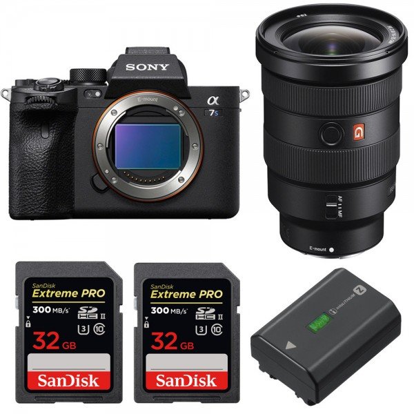 Sony A7S III + FE 16-35mm f/2.8 GM + 2 SanDisk 32GB Extreme PRO UHS-II 300 MB/s + 1 Sony NP-FZ100 - Camara mirrorless-1