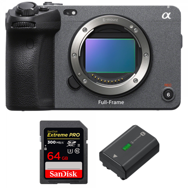 Sony FX3 Cinema camara + SanDisk 64GB Extreme PRO UHS-II SDXC 300 MB/s + Sony NP-FZ100 - Camara de cine-1