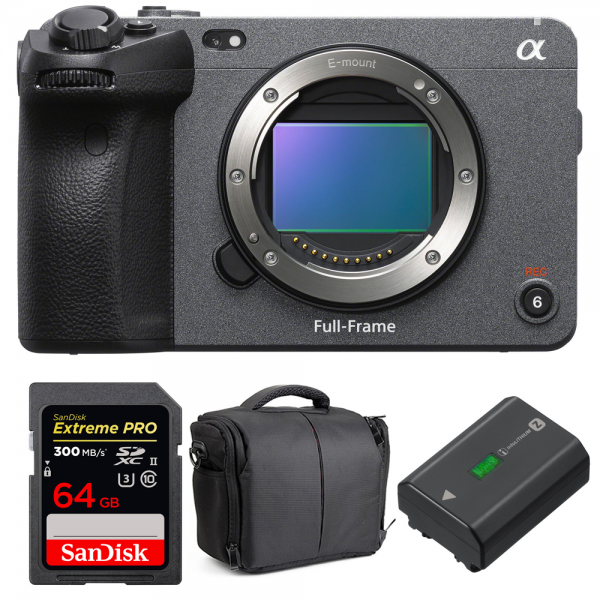 Sony FX3 Cinema camara + SanDisk 64GB Extreme PRO UHS-II SDXC 300 MB/s + Sony NP-FZ100 + Bolsa - Camara de cine-1