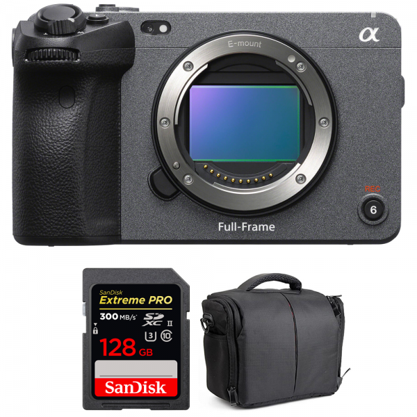 Sony FX3 Camera Cinéma + SanDisk 128GB Extreme PRO UHS-II SDXC 300 MB/s + Sac-1