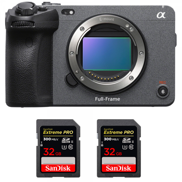 Sony FX3 Camera Cinéma + 2 SanDisk 32GB Extreme PRO UHS-II SDXC 300 MB/s-1